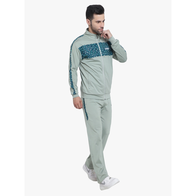 Stylish Tracksuit Grey Green - Image 2