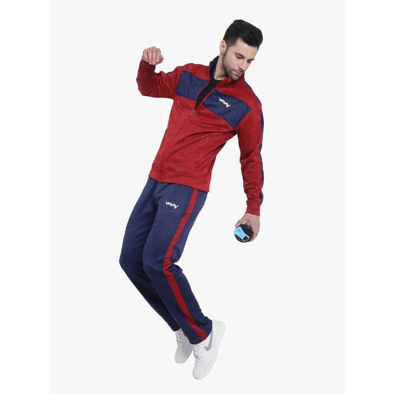 Ignite Melange Tracksuit Red