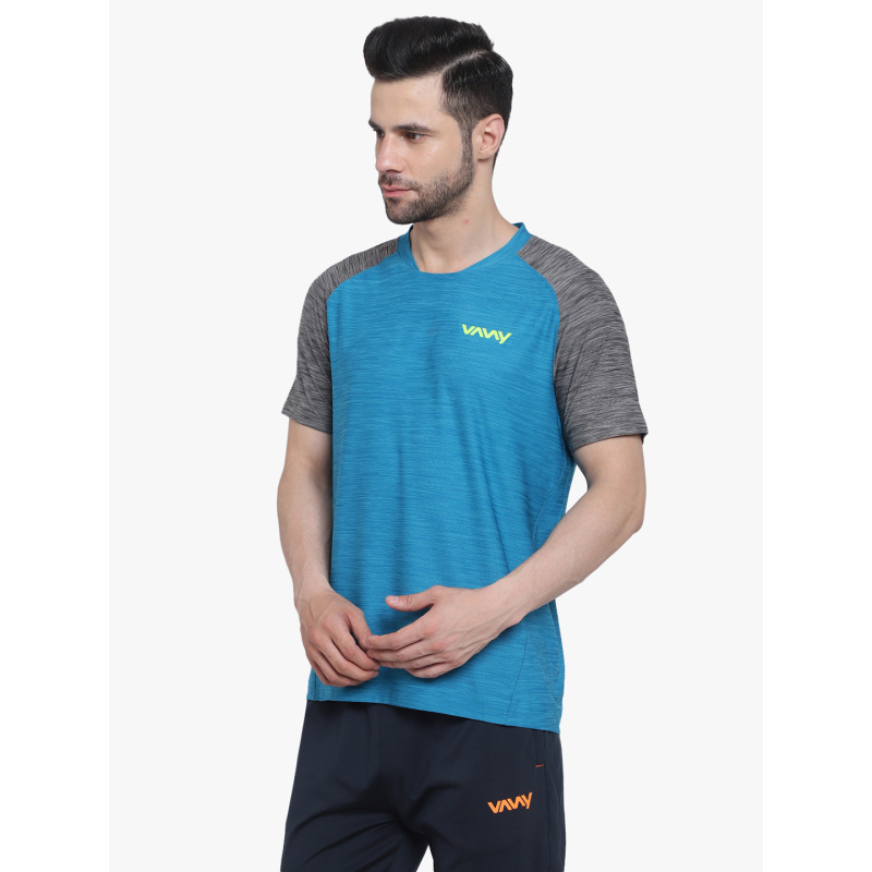 Training T-Shirt Sky Blue Grey - Image 2