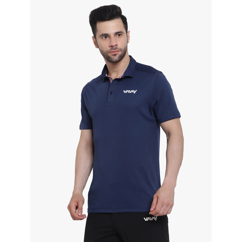 Travel Polo T-Shirt Blue P4 - Image 4