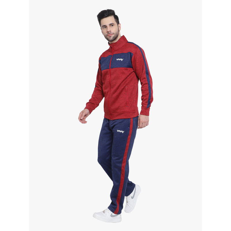 Ignite Melange Tracksuit Red - Image 4