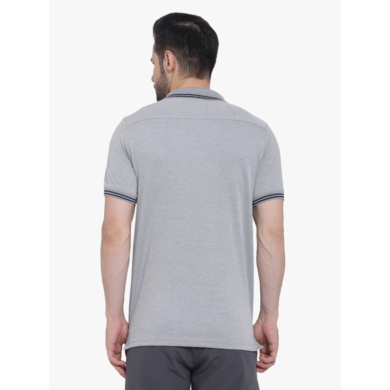 Travel Polo T-Shirt Grey - Image 6