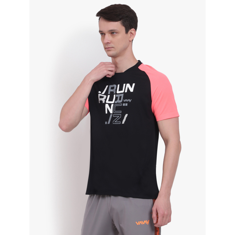 Cricket T-Shirt Black Pink P1 - Image 3