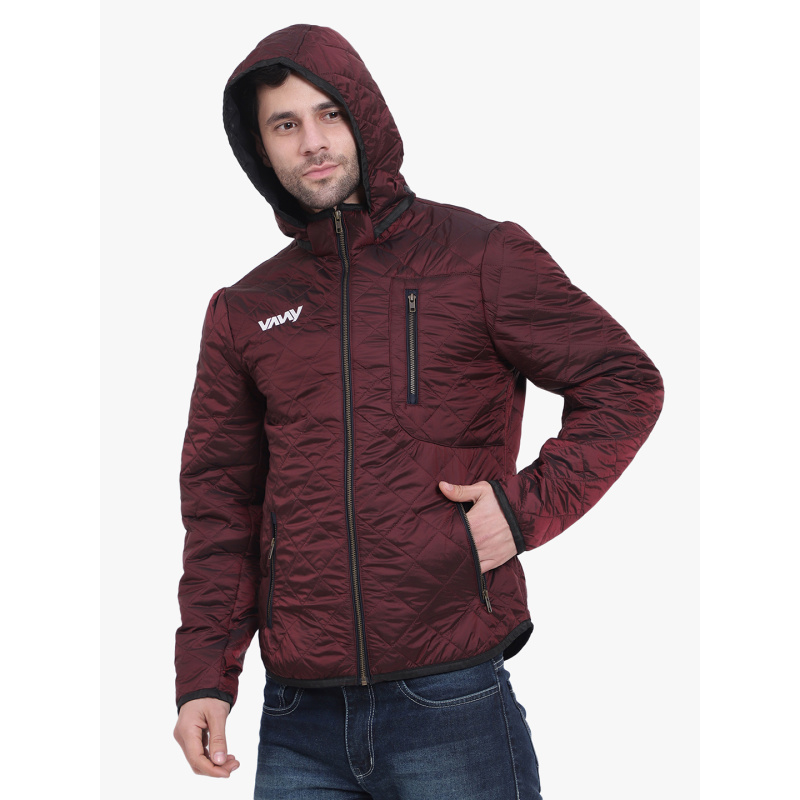 Winter Jacket Maroon - Image 8